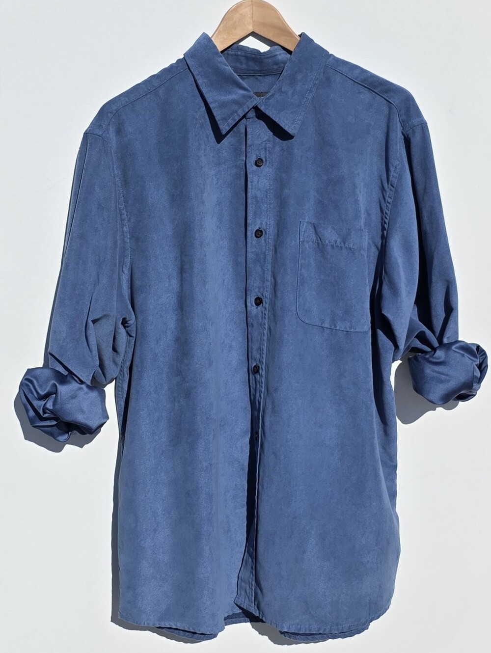Covington Size L Men's Blue Casual Button-Up Shirt